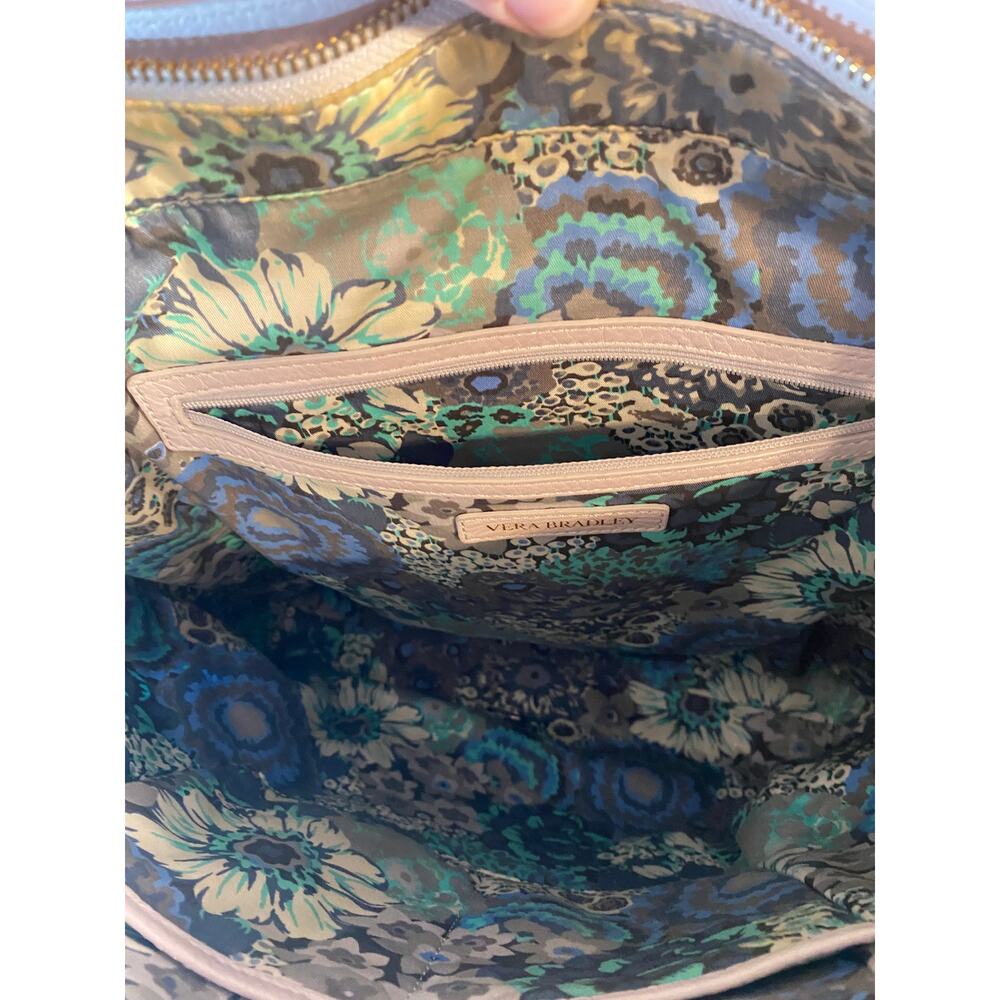 Vera Bradley Ella Quilted Leather Tote Bag in Lavender - Picture 5 of 6